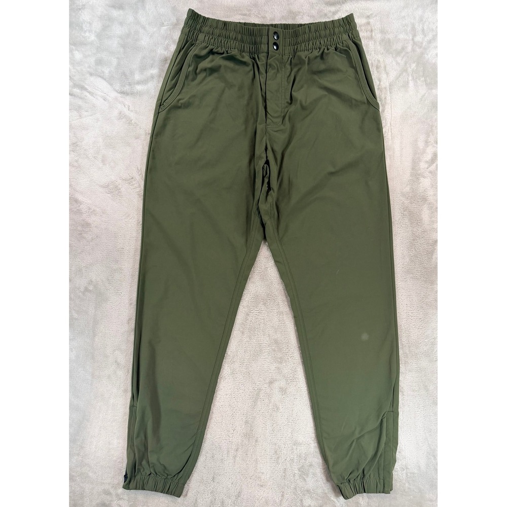 Nike Mens Woven tech Athletic Jogger Pants Olive Green Large